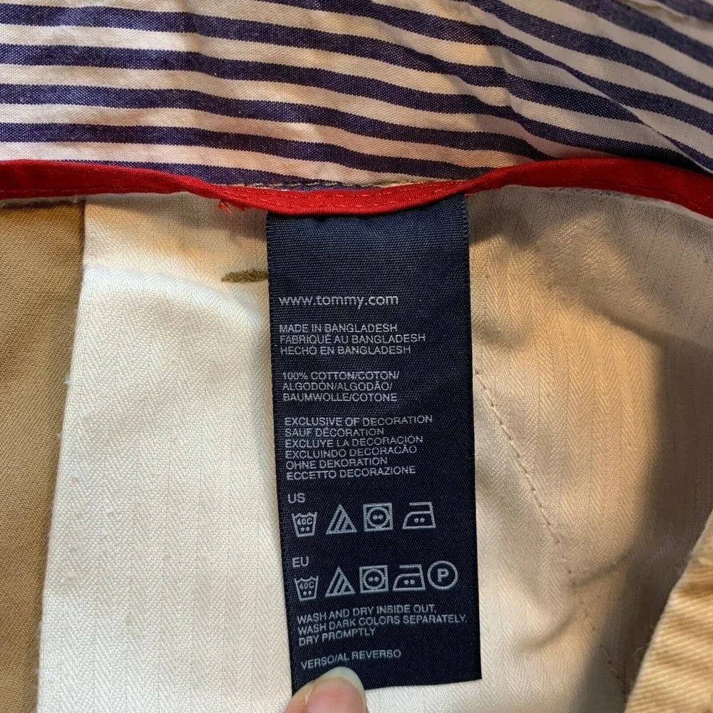 Tommy Hilfiger Cargo‎ Shorts Mens 33 (35x11.5) Relaxed Longer Length Heavyweight